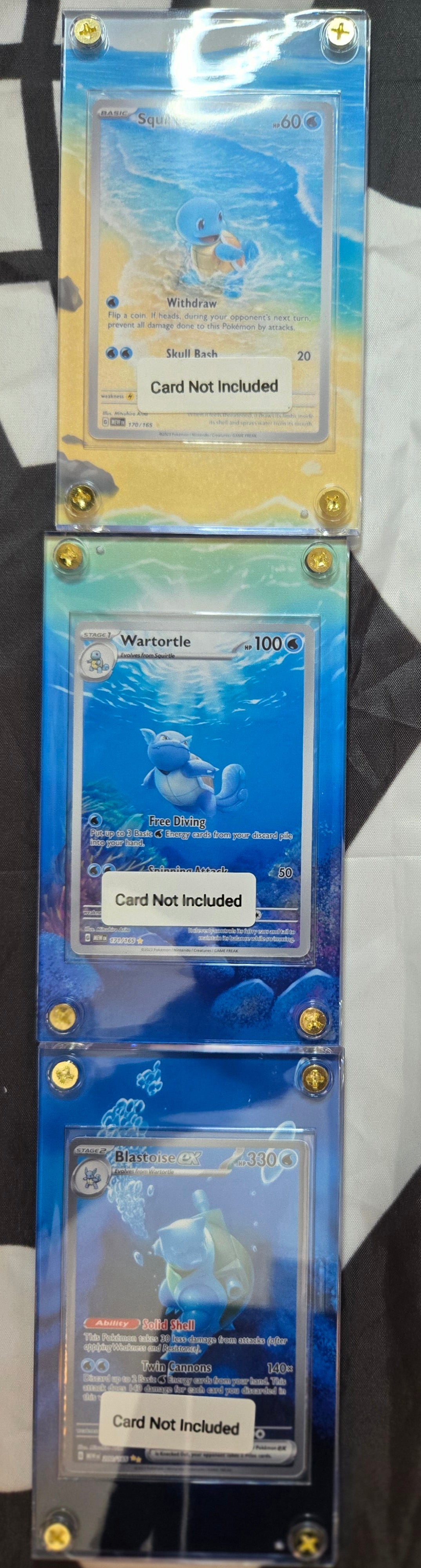 151 starters bundle - Pokémon Extended Artwork Display Cases (No Cards)