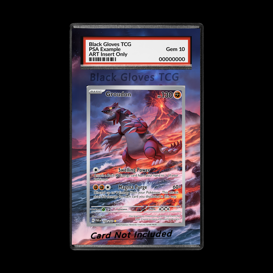 Groudon 199/182 Extended Art Case for Pokemon Card - No Card