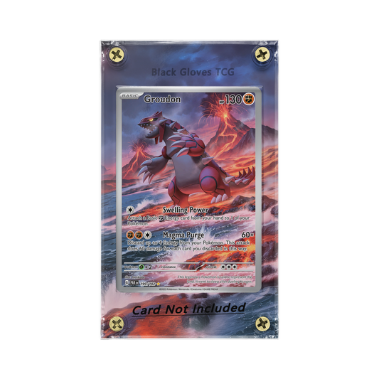 Groudon 199/182 Extended Art Case for Pokemon Card - No Card