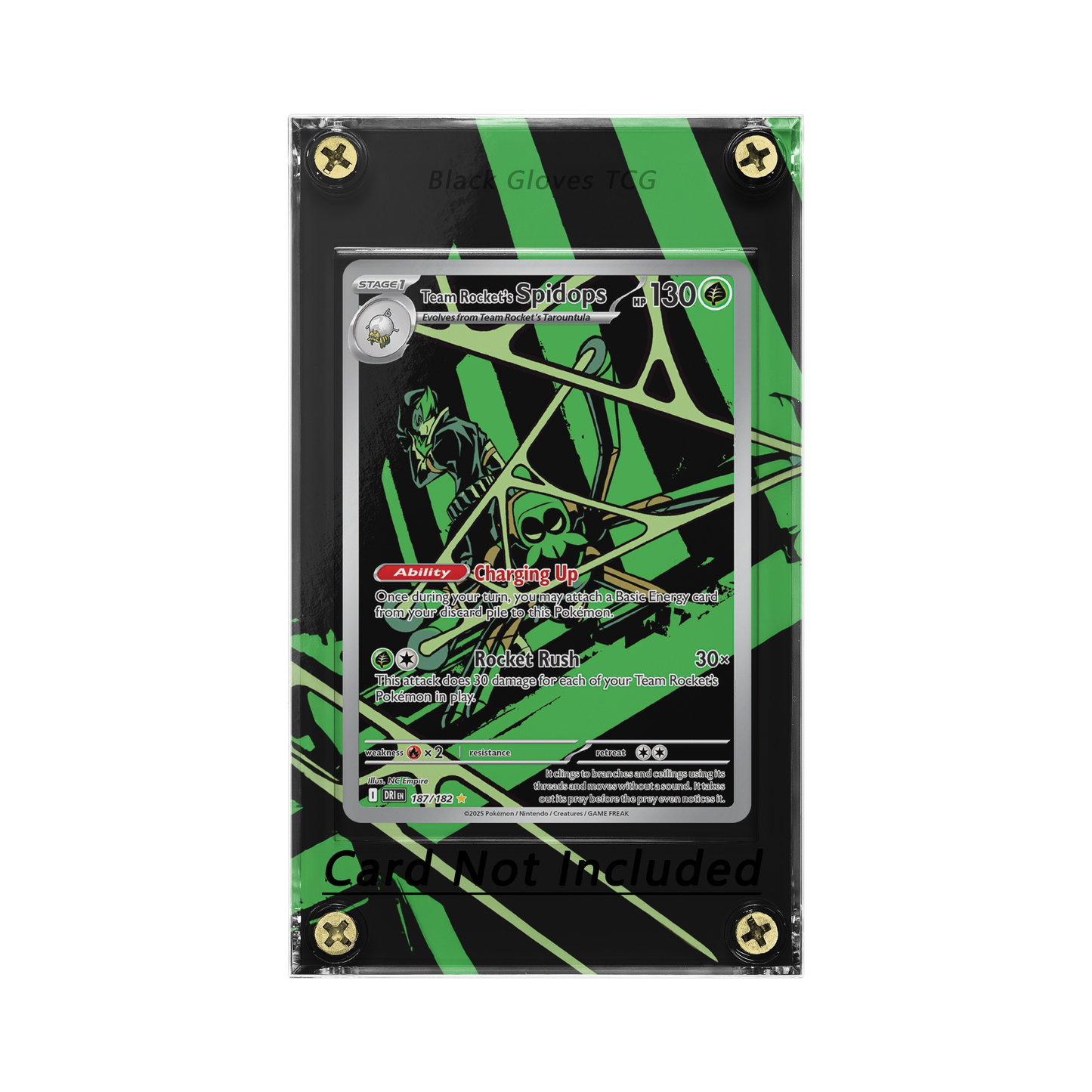 Team Rocket's Spidops - 187/182 - SV10: Destined Rivals - Extended Art - No Card