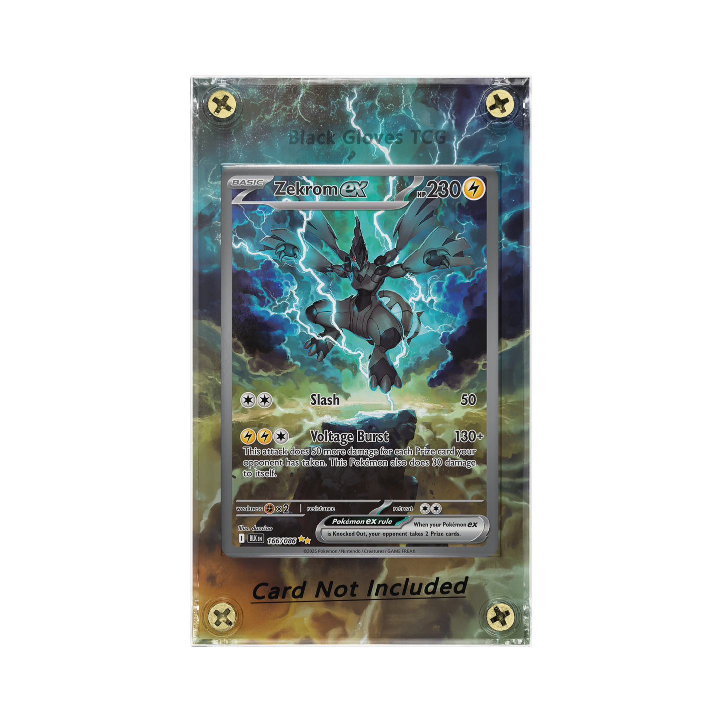 Zekrom ex - 166/086 - SV: Black Bolt - Extended Art (No card)