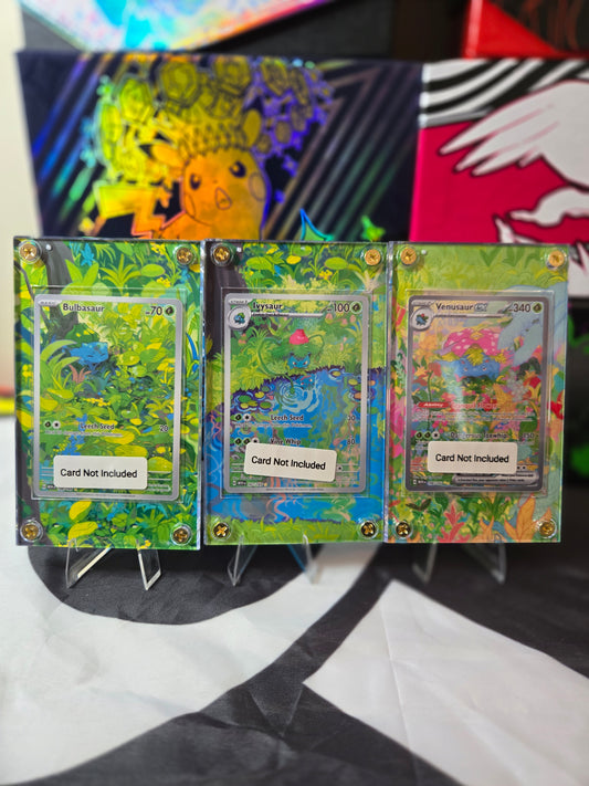 Bulbasaur Ivysaur Venusaur ex 151 | Pokemon Extended Art Cases (No Cards)