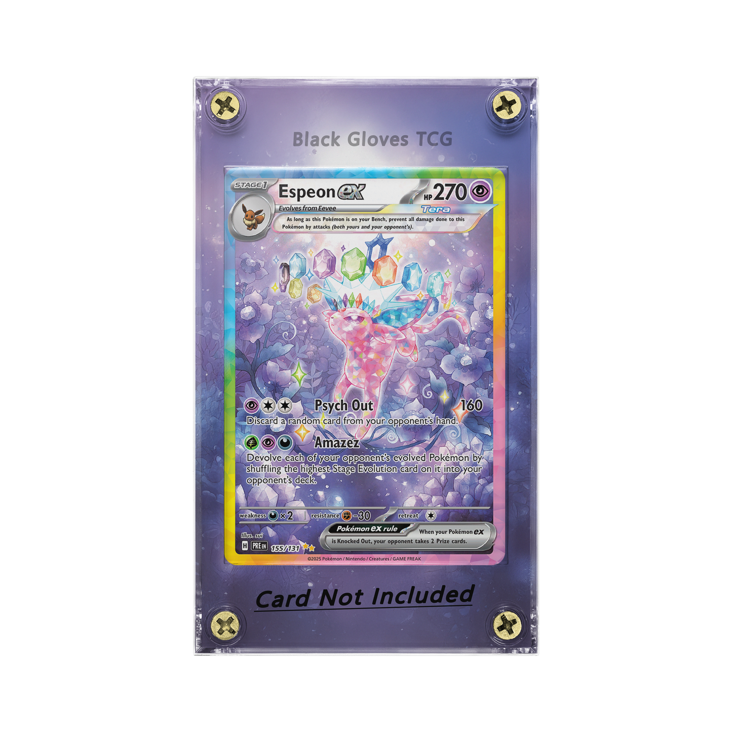 Espeon ex - 155/131 - SV: Prismatic Evolutions Extended Art No card