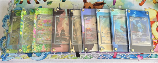 151 starters bundle - Pokémon Extended Artwork Display Cases (No Cards)