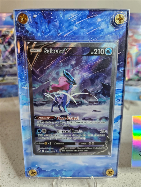 Pokemon Suicune V GG38 Crown Zenith Display Case (No Card)