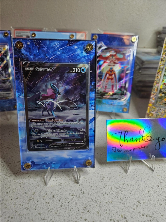 Pokemon Suicune V GG38 Crown Zenith Display Case (No Card)