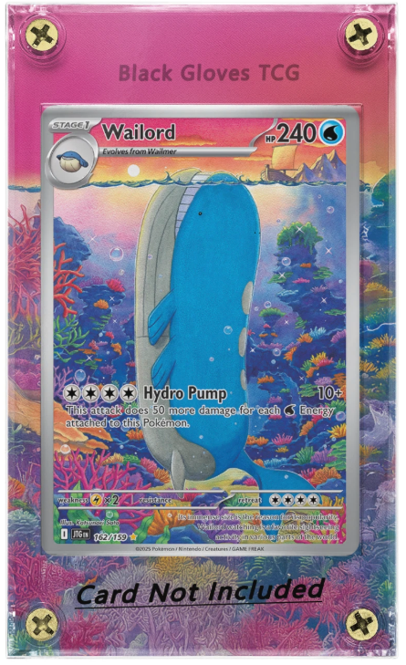 Pokemon Wailord 162/159 Journey Together Extended Art Custom Case - No card