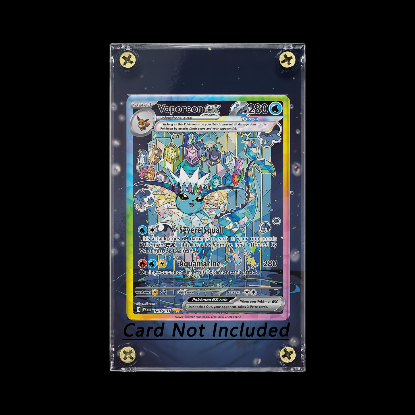 Vaporeon EX SIR - 149/131 - SV10: Prismatic Evolutions Extended Art Case No card