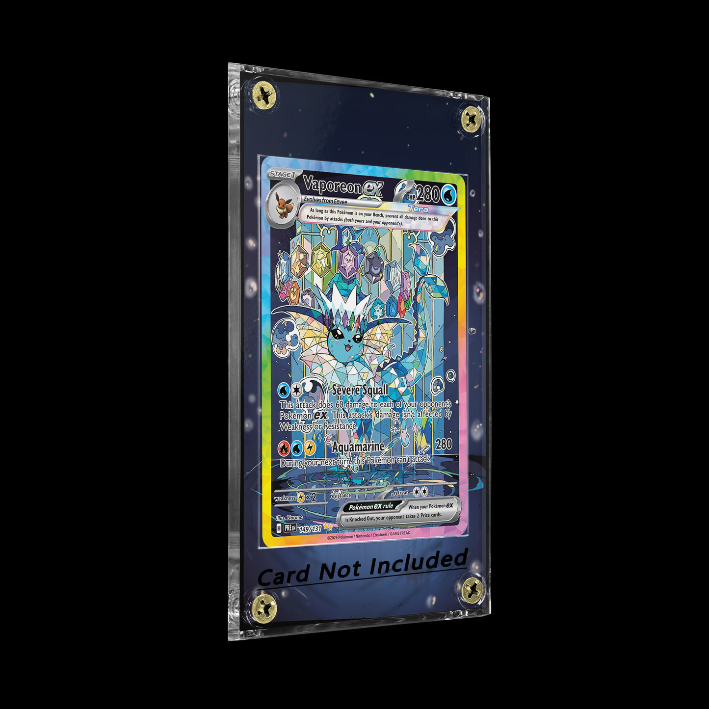 Vaporeon EX SIR - 149/131 - SV10: Prismatic Evolutions Extended Art Case No card
