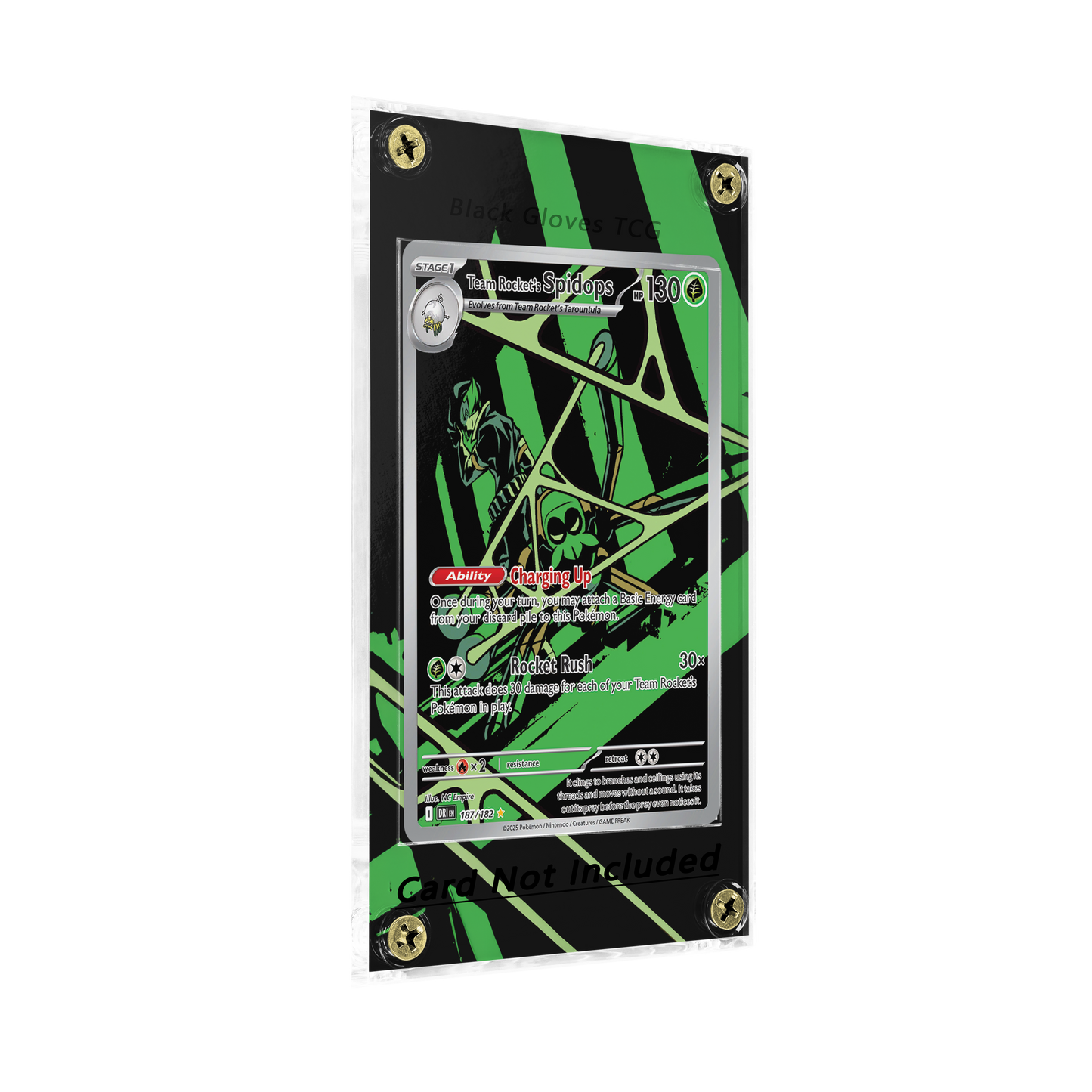 Team Rocket's Spidops - 187/182 - SV10: Destined Rivals - Extended Art - No Card